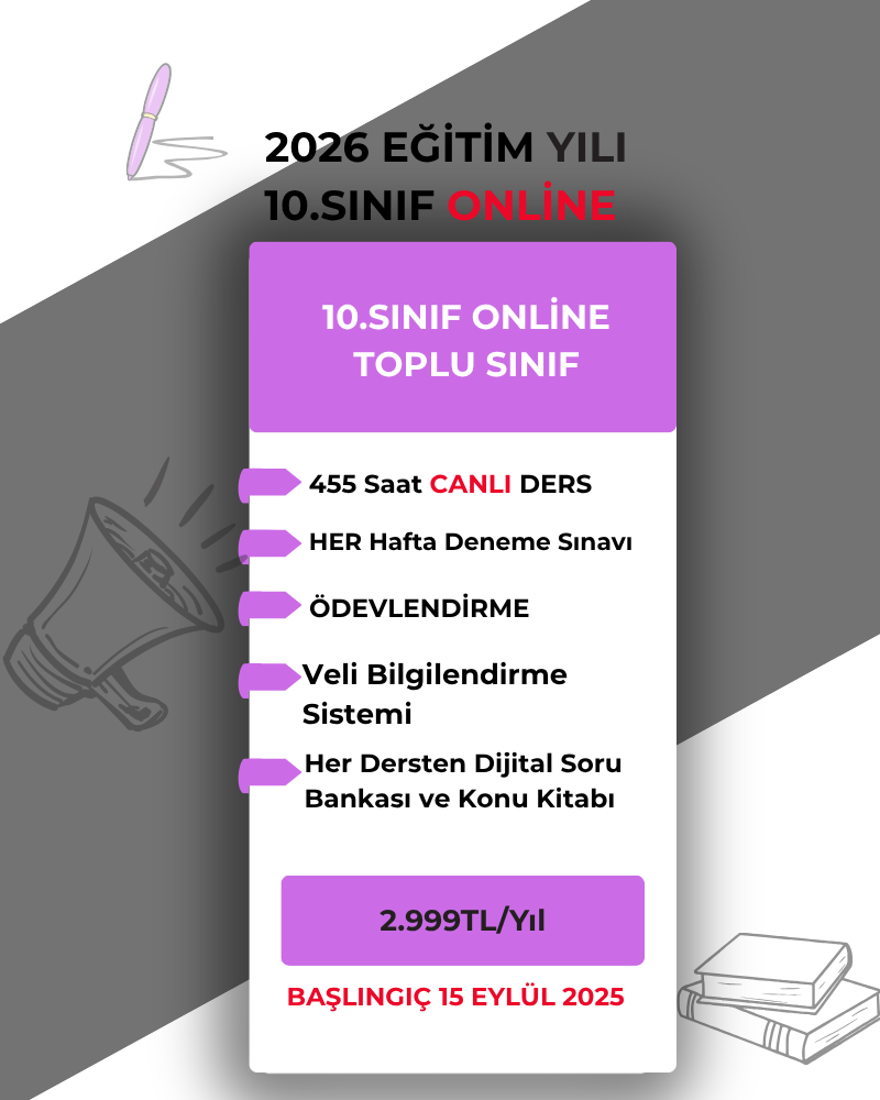 2026 10. SINIF ONLİNE 