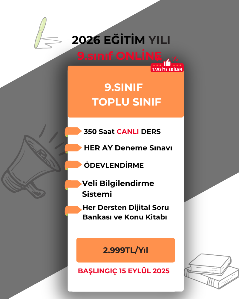 9.SINIF ONLİNE TOPLU 