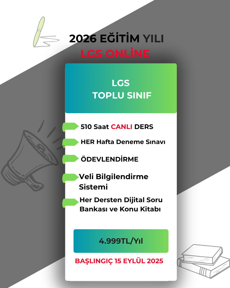 LGS ONLİNE 2026 TOPLU SINIF