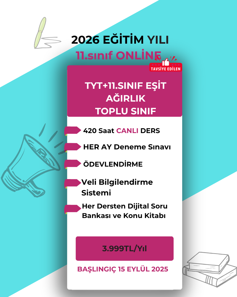 2026 11. SINIF EŞİT AĞIRLIK